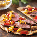 Grilled Tequila Steak Pizza